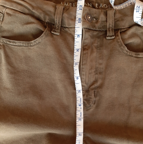 American Eagle Distressed Curvy Super Hi Rise Jegging Jeans size 4 - Picture 9 of 16